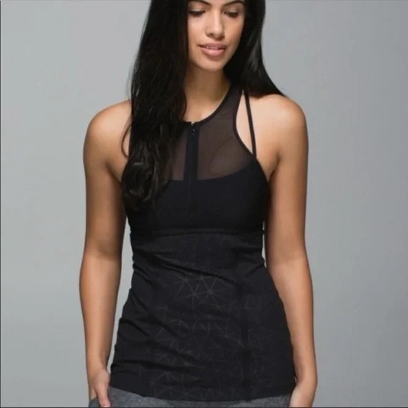 Lululemon Pedal Pace Tank Top Dream Catcher Embossed Black - Picture 5 of 13